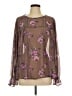 Torrid 100% Polyester Brown Long Sleeve Blouse Size Lg Plus (0) - photo 1