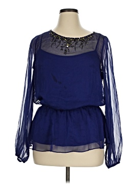 Adrianna Papell Long Sleeve Blouse
