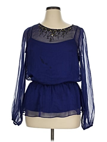 Adrianna Papell Long Sleeve Blouse (view 1)