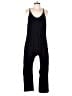 Automet Solid Black Jumpsuit Size L - photo 1
