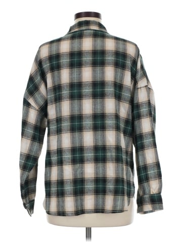 Romwe Long Sleeve Button-Down Shirt (view 2)