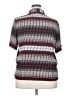 Assorted Brands Stripes Silver Short Sleeve Blouse Size 18w - photo 2