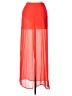 Divided by H&M 100% Polyamide Red Formal Skirt Size 10 - photo 1