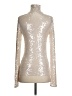 Express Metallic Silver Turtleneck Sweater Size S - photo 2