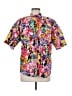 Assorted Brands 100% Cotton Floral Pink Short Sleeve Button-Down Shirt Size M - photo 1