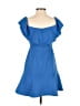 BCBGMAXAZRIA 100% Polyester Solid Blue Cocktail Dress Size 4 - photo 2