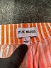 Steve Madden 100% Cotton Stripes Orange Shorts Size L - photo 3