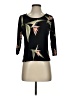Banana Bay Black 3/4 Sleeve Top Size S - photo 1