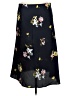 Ann Taylor LOFT 100% Polyester Floral Black Casual Skirt Size XL - photo 2