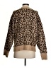American Eagle Outfitters 100% Recycled Polyester Animal Print Tan Pullover Sweater Size S - photo 2