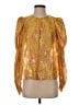 Ulla Johnson Gold Long Sleeve Silk Top Size 0 - photo 1