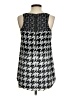 CAbi 100% Polyester Houndstooth Silver Sleeveless Blouse Size XS - photo 2