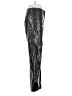 Free People 100% Polyester Metallic Black Casual Pants Size 0 - photo 4