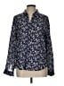 L'Agence 100% Viscose Floral Blue Long Sleeve Blouse Size Lg (3) - photo 1
