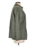 Eileen Fisher 100% Silk Chevron-herringbone Green Jacket Size L - photo 4