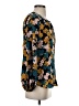 CAbi 100% Polyester Floral Teal Long Sleeve Blouse Size XS - photo 4