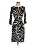Chico's Graphic Animal Print Black Cocktail Dress Size 0 - photo 1