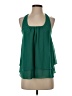 Naked Zebra 100% Polyester Green Sleeveless Blouse Size S - photo 1