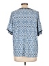 Ivanka Trump Blue Short Sleeve Blouse Size L - photo 2
