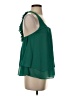 Naked Zebra 100% Polyester Green Sleeveless Blouse Size S - photo 4