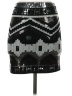 Express Graphic Black Casual Skirt Size XS - photo 2