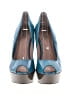 Vince Camuto Color Block Teal Wedges Size 5 1/2 - photo 2