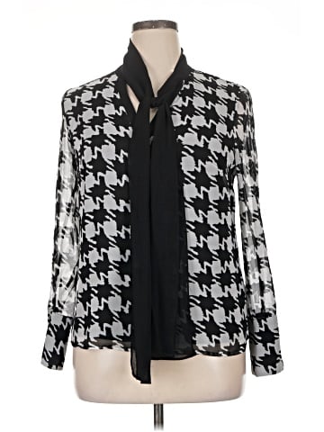 Karl Lagerfeld Paris Long Sleeve Blouse (view 1)