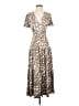 CAbi Animal Print Brown Casual Dress Size S - photo 1