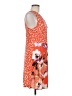Venus Print Orange Cocktail Dress Size M - photo 4