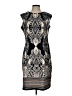Studio One Graphic Black Cocktail Dress Size 12 - photo 1