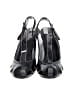 Belle Black Wedges Size 8 1/2 - photo 2