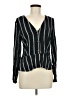 H&M 100% Viscose Black Long Sleeve Blouse Size 6 - photo 1