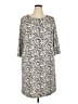 Talbots Animal Print Ivory Casual Dress Size 2X - photo 1