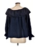 Hamilton Blue 3/4 Sleeve Blouse Size L (estimated) - photo 2