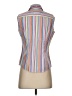 Talbots Stripes White Sleeveless Button-Down Shirt Size 2 - photo 2