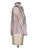 Talbots Stripes White Sleeveless Button-Down Shirt Size 2 - photo 4