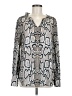CAbi 100% Polyester Silver Long Sleeve T-Shirt Size M - photo 1