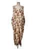 Lush 100% Polyester Tie-dye Tan Casual Dress Size L - photo 1