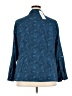 NY Collection Paisley Blue Long Sleeve Blouse Size 2X - photo 2