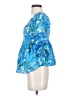 Printfresh Blue 3/4 Sleeve Blouse Size XS - photo 5