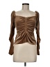 A.L.C. Brown Long Sleeve Blouse Size 8 - photo 1