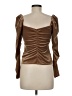 A.L.C. Brown Long Sleeve Blouse Size 8 - photo 2