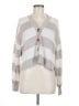 Ann Taylor Stripes Multi Color Gray Cardigan Size M - photo 1