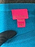 Lilly Pulitzer 100% Cotton Teal Pullover Sweater Size 12 - 14 - photo 3