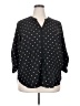 41Hawthorn Polka Dots Black 3/4 Sleeve Blouse Size 2X - photo 1