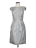 Tahari Paisley Gray Cocktail Dress Size 4 - photo 1