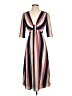 Leith Stripes Tan Casual Dress Size XS - photo 1