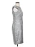 Tahari Paisley Gray Cocktail Dress Size 4 - photo 4