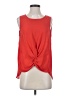 BCBGeneration 100% Polyester Red Sleeveless Top Size S - photo 1