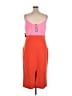 Express Color Block Orange Casual Dress Size XL - photo 2
